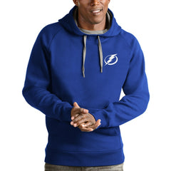 Tampa Bay Lightning Antigua Team Victory Pullover Hoodie Blue