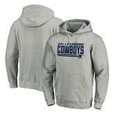Dallas Cowboys Onside Stripe Pullover Hoodie - Heathered Gray for sale