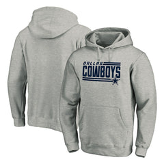 Dallas Cowboys Onside Stripe Pullover Hoodie - Heathered Gray for sale
