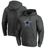 Dallas Cowboys Primary Logo Fitted Pullover Hoodie - Charcoal on sale