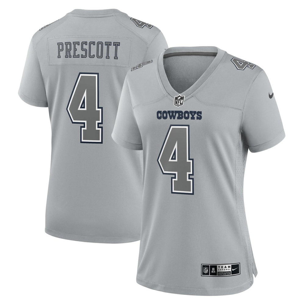 Dak Prescott Dallas Cowboys Women's Atmosphere Fashion Game Jersey - Gray | Nike for sale