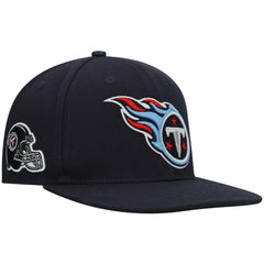 Tennessee Titans Pro Standard Logo II Snapback Hat - Navy on sale