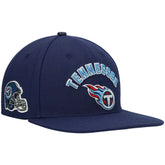 Tennessee Titans Pro Standard Stacked Snapback Hat - Navy outlet
