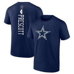 Dak Prescott Dallas Cowboys Playmaker T-Shirt - Navy for sale