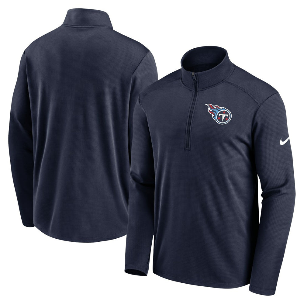 Tennessee Titans Logo Pacer Performance Half-Zip Jacket - Navy | Nike online