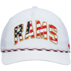 Los Angeles Rams '47 Hitch Stars and Stripes Trucker Adjustable Hat - White for sale