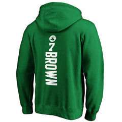 Jaylen Brown Boston Celtics Playmaker Name & Number Pullover Hoodie - Kelly Green shop