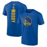 Moses Moody Golden State Warriors Playmaker Name & Number T-Shirt sale - Royal on sale