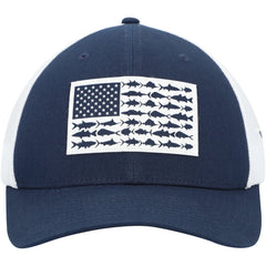 Dallas Cowboys Mesh Fish Flag Flex Hat - Navy/White discount