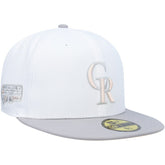 Colorado Rockies 2007 World Series Side Patch Undervisor 59FIFTY Fitted Hat - White/Gray | New Era