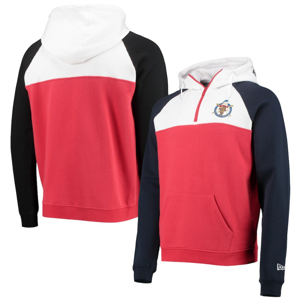 Washington Nationals Cooperstown Collection Quarter-Zip Hoodie Jacket - Red/White | New Era
