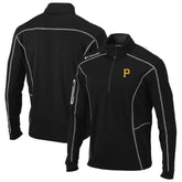 Pittsburgh Pirates Shotgun Omni-Wick Quarter-Zip Pullover Jacket - Black | Columbia