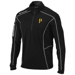 Pittsburgh Pirates Shotgun Omni-Wick Quarter-Zip Pullover Jacket - Black | Columbia