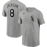 Bo Jackson Chicago White Sox Cooperstown Collection Name & Number T-Shirt - Heathered Gray | Nike