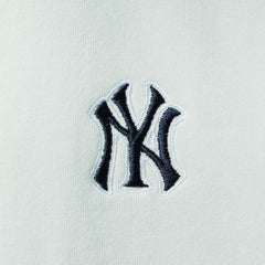 New York Yankees The Wild Collective Women's Two-Hit Quarter-Zip Pullover Top - Light Blue