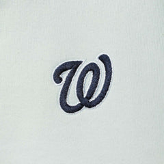 Washington Nationals The Wild Collective Women's Two-Hit Quarter-Zip Pullover Top - Light Blue