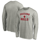 Chicago Bulls Victory Arch Long Sleeve T-Shirt sale - Heathered Gray shop