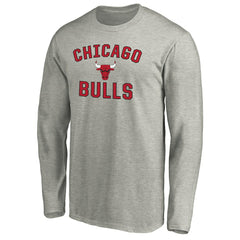 Chicago Bulls Victory Arch Long Sleeve T-Shirt sale - Heathered Gray shop