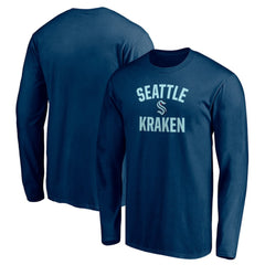 Seattle Kraken Victory Arch Long Sleeve T-Shirt Deep Sea Blue