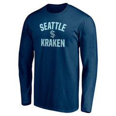 Seattle Kraken Victory Arch Long Sleeve T-Shirt Deep Sea Blue