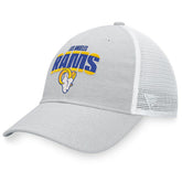 Los Angeles Rams Trucker Snapback Hat - Heather Gray/White discount