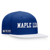 Toronto Maple Leafs Fanatics Iconic Color Blocked Snapback Hat Blue/White