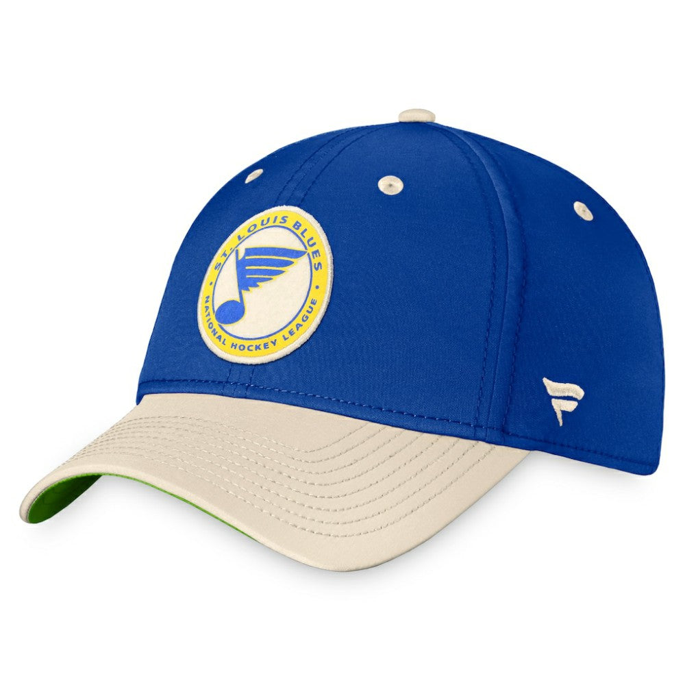St. Louis Blues Fanatics True Classics Retro Flex Hat Royal/Khaki