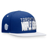 Toronto Maple Leafs Fanatics Heritage Retro Two-Tone Snapback Hat Blue/White
