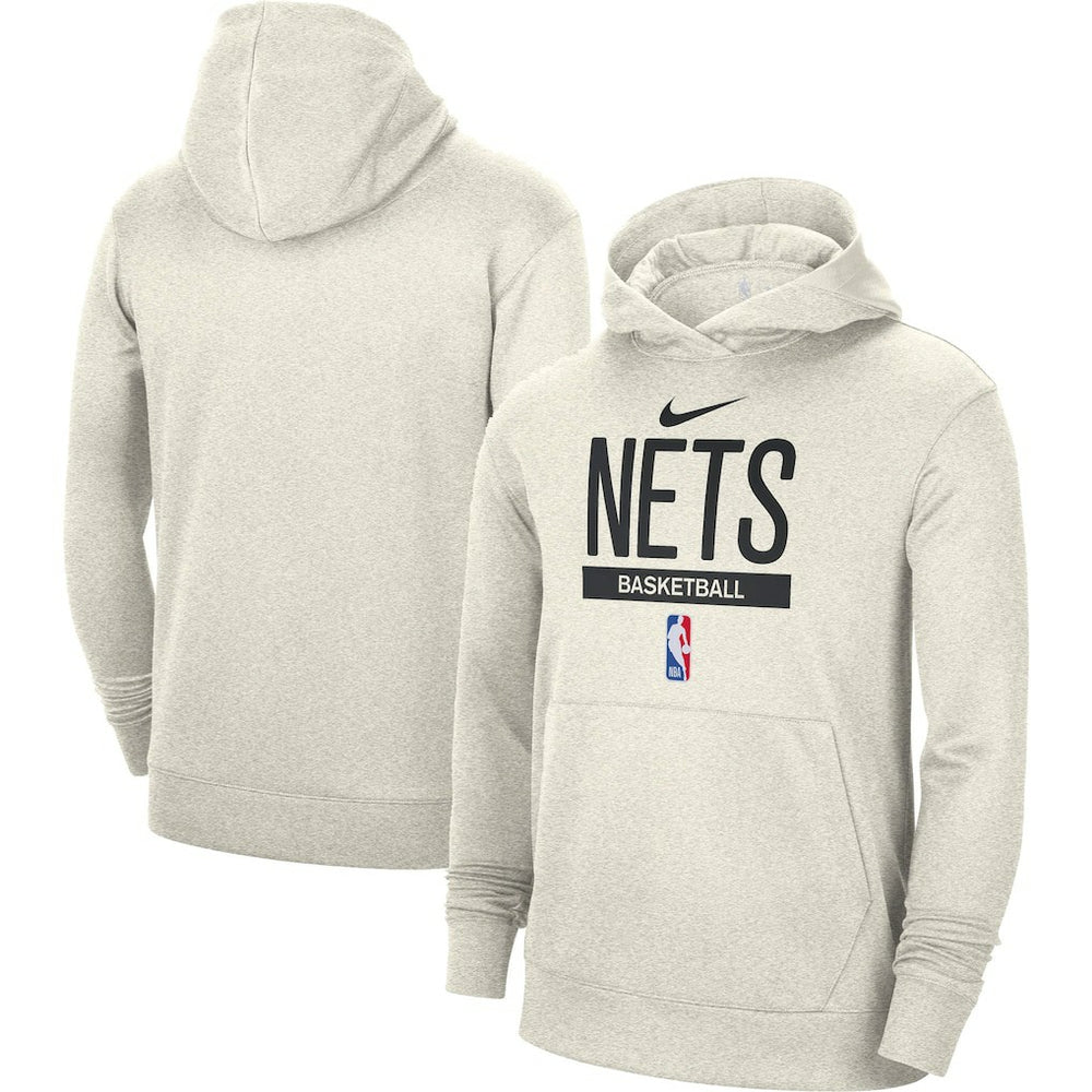 Brooklyn Nets 2022/23 Spotlight On-Court Practice Performance Pullover Hoodie - Cream | Nike discount