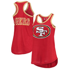 San Francisco 49ers G-III 4Her by Carl Banks Women's Tater Burnout Tank Top - Scarlet online