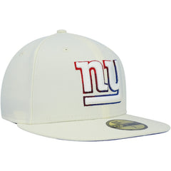 New York Giants New Era Chrome Color Dim 59FIFTY Fitted Hat - Cream cheap