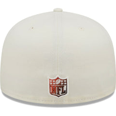 Cleveland Browns New Era Chrome Color Dim 59FIFTY Fitted Hat - Cream discount