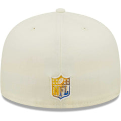 Los Angeles Rams New Era Chrome Color Dim 59FIFTY Fitted Hat - Cream outlet
