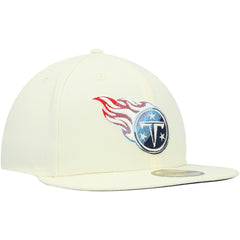 Tennessee Titans New Era Chrome Color Dim 59FIFTY Fitted Hat - Cream discount