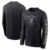 Las Vegas Raiders RFLCTV Name and Logo T-Shirt - Black | Nike outlet