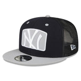New York Yankees Logo Zoom Trucker 9FIFTY Snapback Hat - Navy | New Era