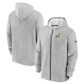 New Orleans Saints Historic Lifestyle Full-Zip Hoodie - Heather Gray | Nike outlet