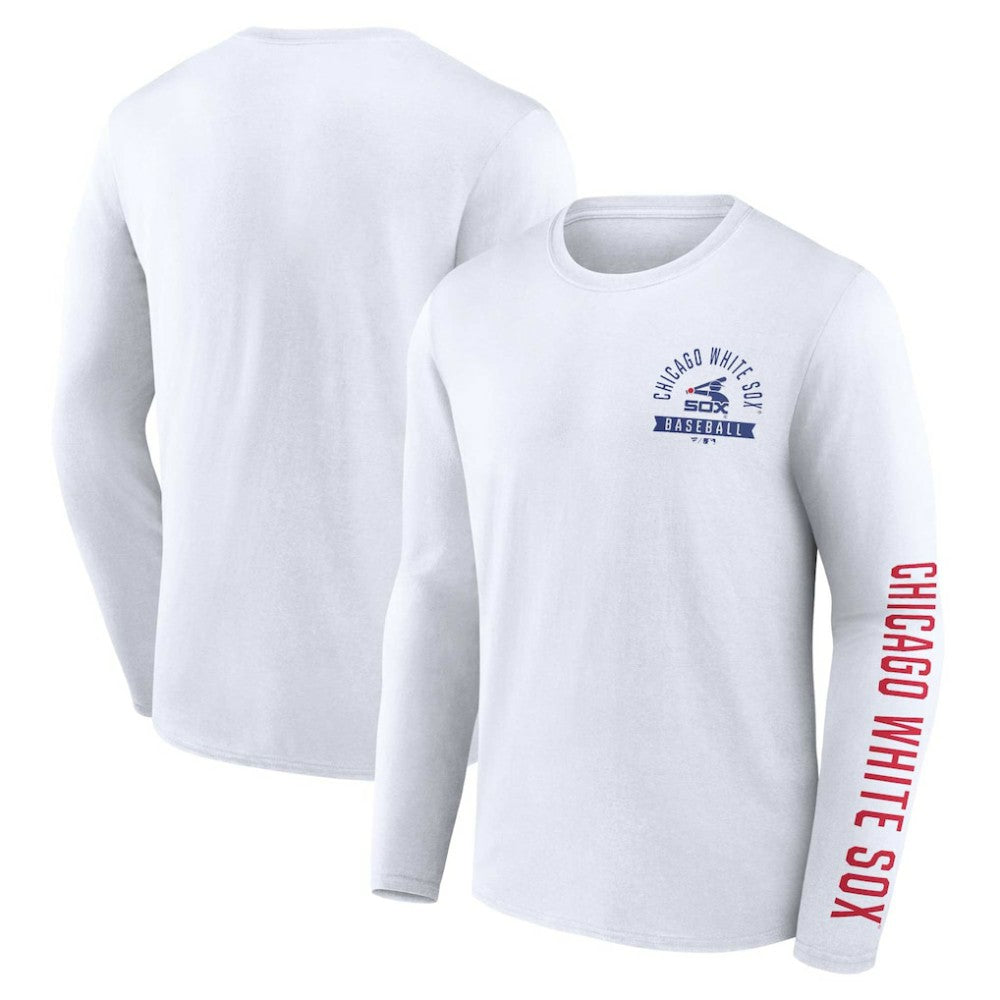 Chicago White Sox Pressbox Long Sleeve T-Shirt - White