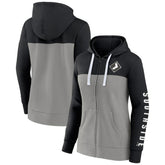 Chicago White Sox Women's Take The Field Colorblocked Hoodie Full-Zip Jacket - Black/Gray