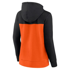 San Francisco Giants Women's Take The Field Colorblocked Hoodie Full-Zip Jacket - Black/Orange