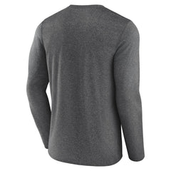 Utah Jazz Where Legends Play Iconic Practice Long Sleeve T-Shirt - Heather Charcoal | Fanatics shop