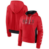 Chicago Bulls Women's Iconic Halftime Colorblock Pullover Hoodie - Red | Fanatics online