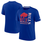 Buffalo Bills Wordmark Logo Tri-Blend T-Shirt - Royal | Nike on sale