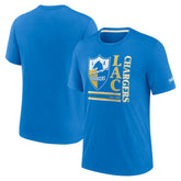 Los Angeles Chargers Wordmark Logo Tri-Blend T-Shirt - Powder Blue | Nike on sale
