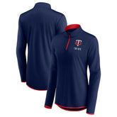 Minnesota Twins Women's Worth The Drive Quarter-Zip Jacket - Navy