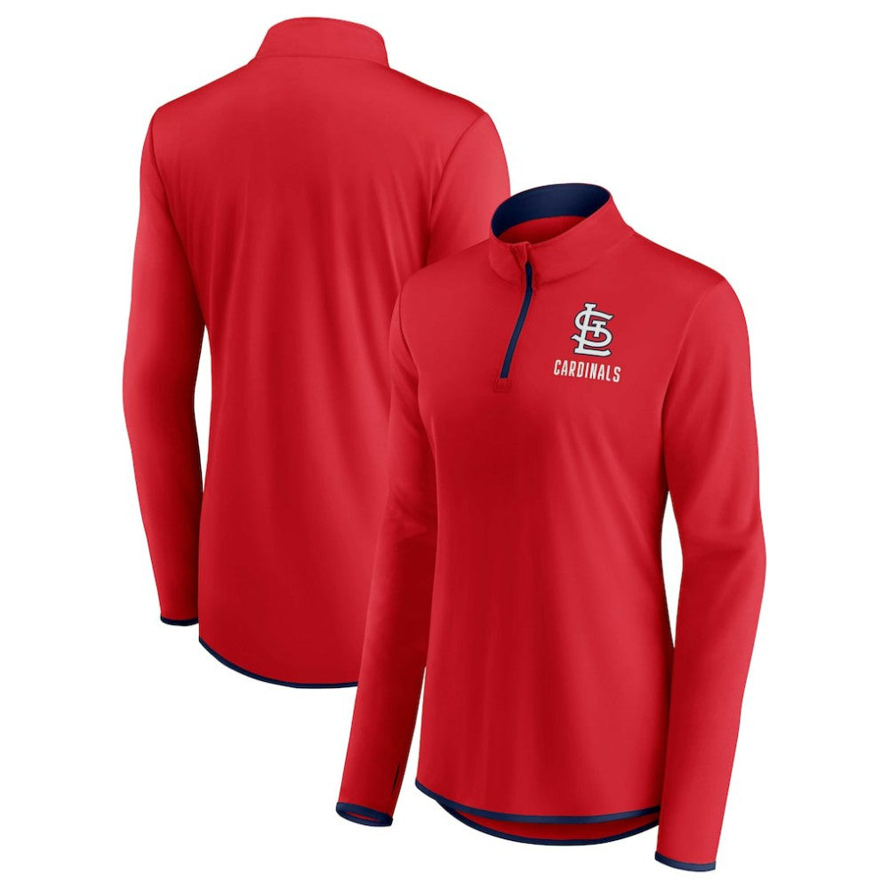 St. Louis Cardinals Women's Worth The Drive Quarter-Zip Jacket - Red
