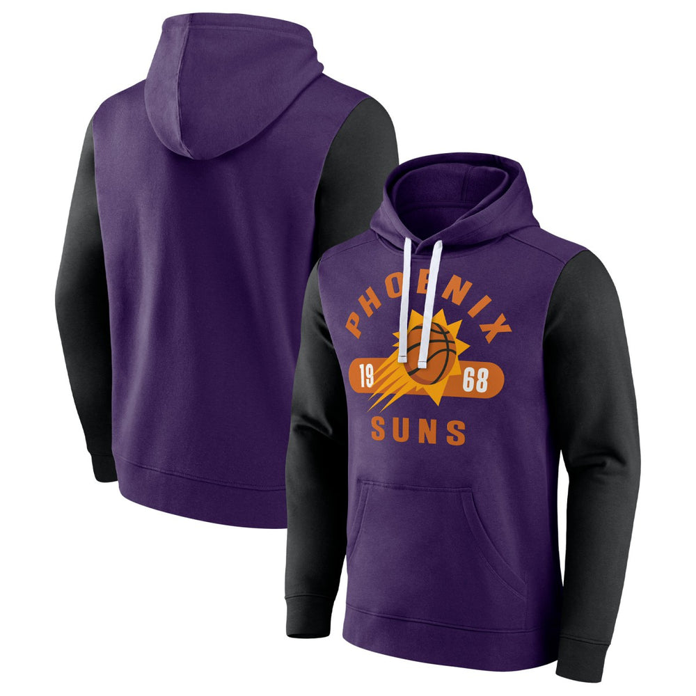 Phoenix Suns Attack Colorblock Pullover Hoodie - Purple/Black | Fanatics shop