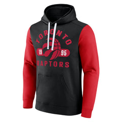 Toronto Raptors Attack Colorblock Pullover Hoodie - Black/Red | Fanatics sale