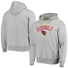 Arizona Cardinals '47 Outrush Headline Pullover Hoodie - Heathered Gray on sale