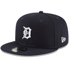 Detroit Tigers Logo Team Color 9FIFTY Snapback Hat - Navy | New Era